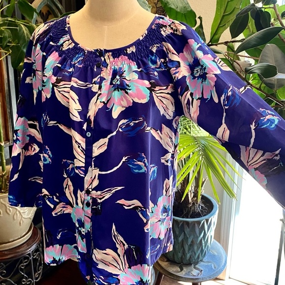 Anthropologie Yumi Kim floral peasant top - Picture 6 of 13